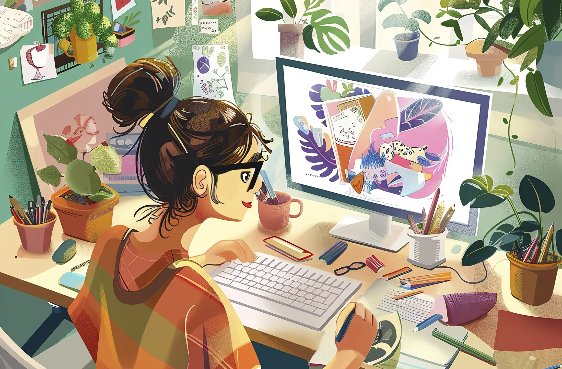 Graphic design service banner